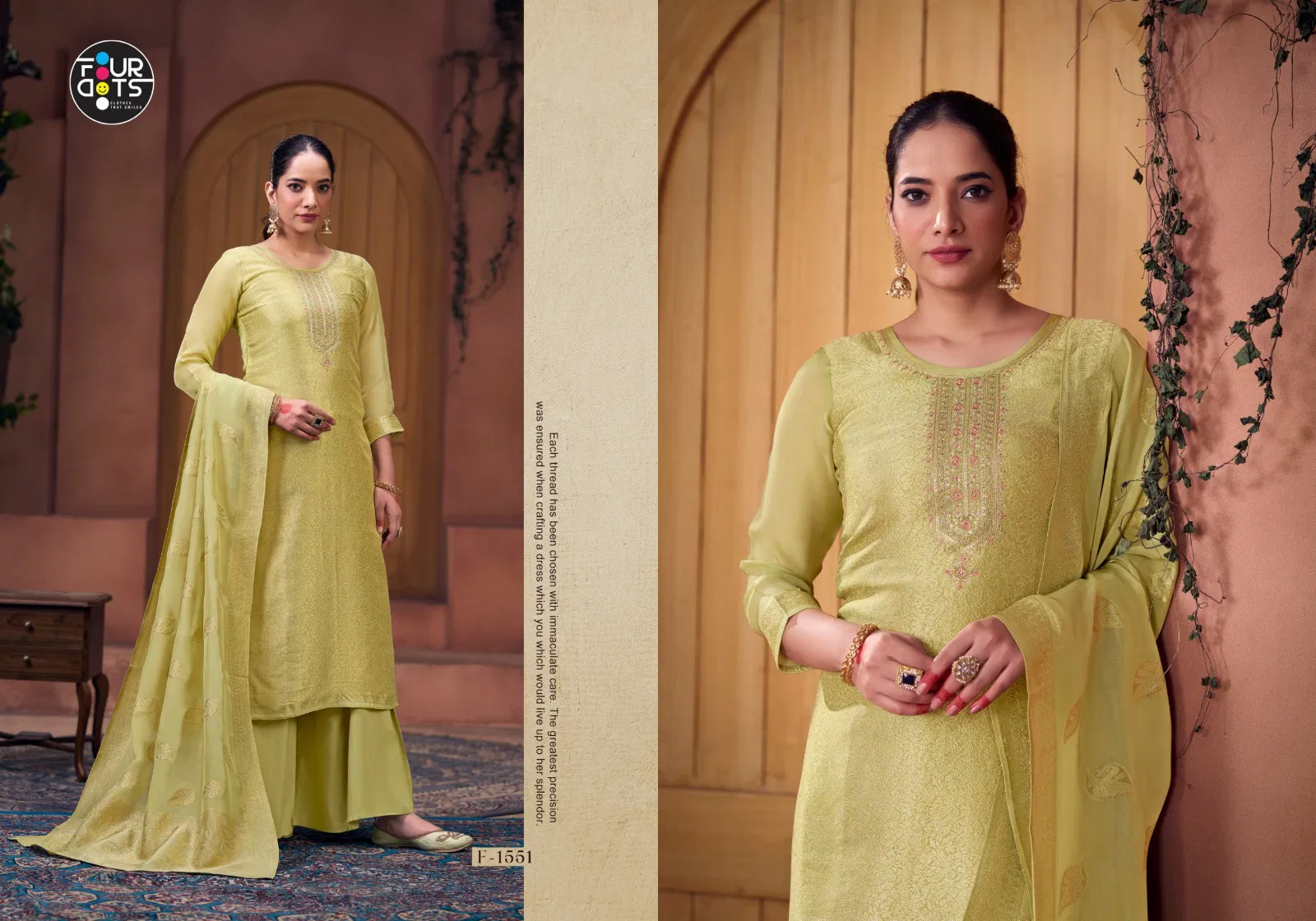 Naina By Fourdots Viscos Organza Designer Online Salwar Suits Wholesale